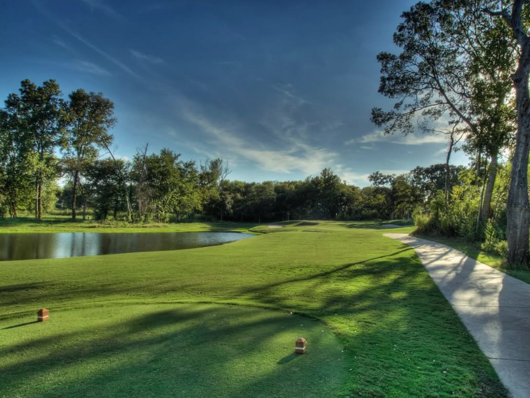 Golf course view at Traditions Golf Club in Bryan, Texas