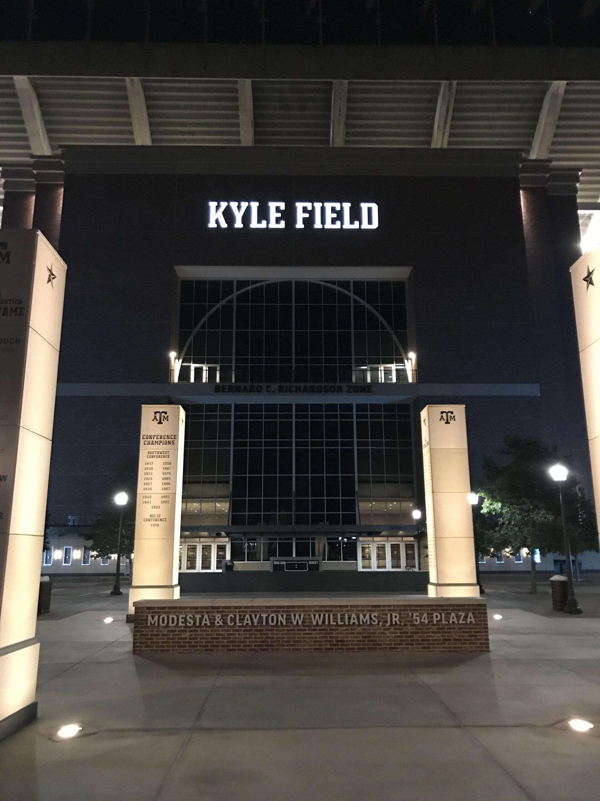Outside view near Kyle Field at Texas A&M University