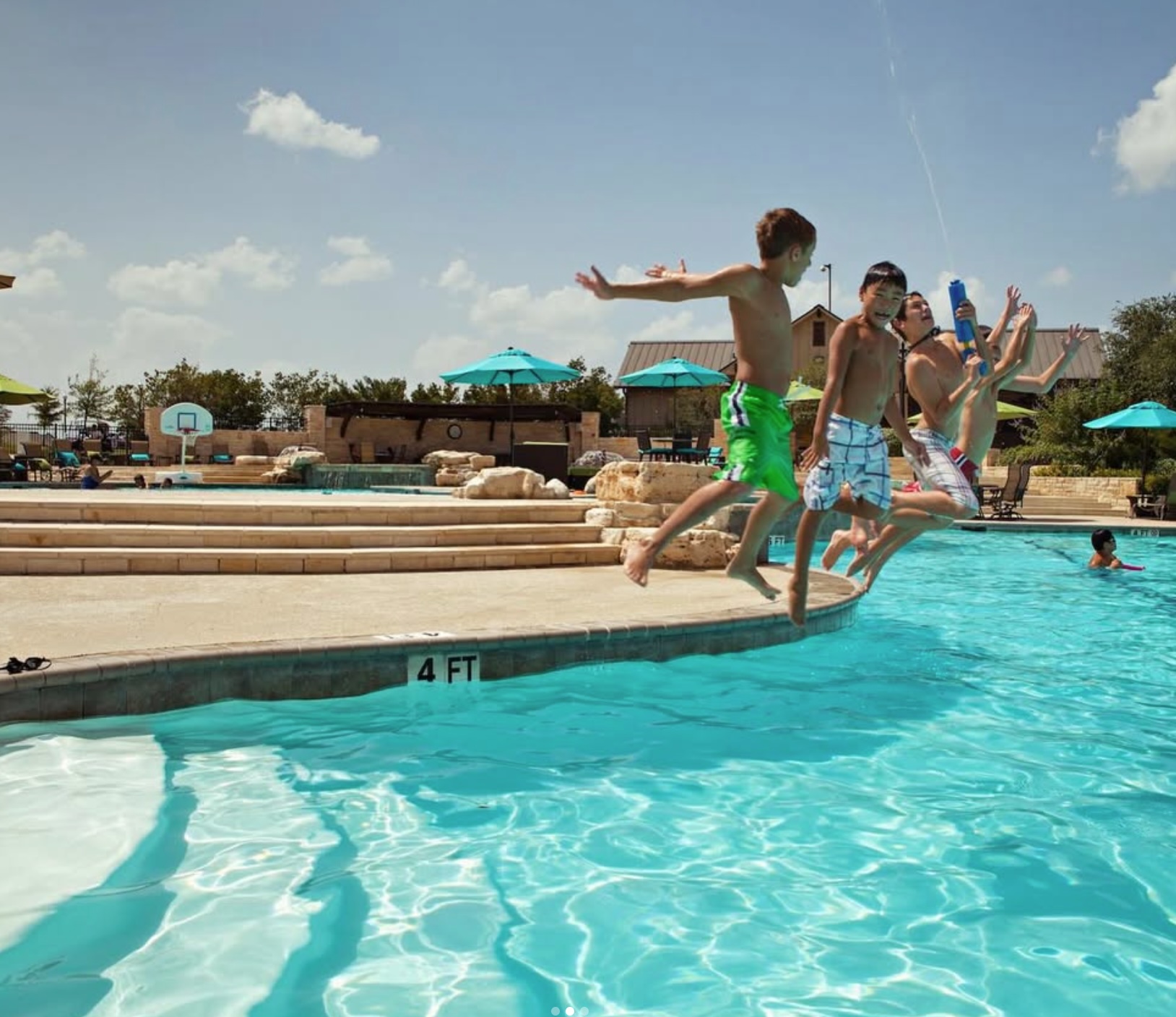 Pool area at Traditions Golf Club community