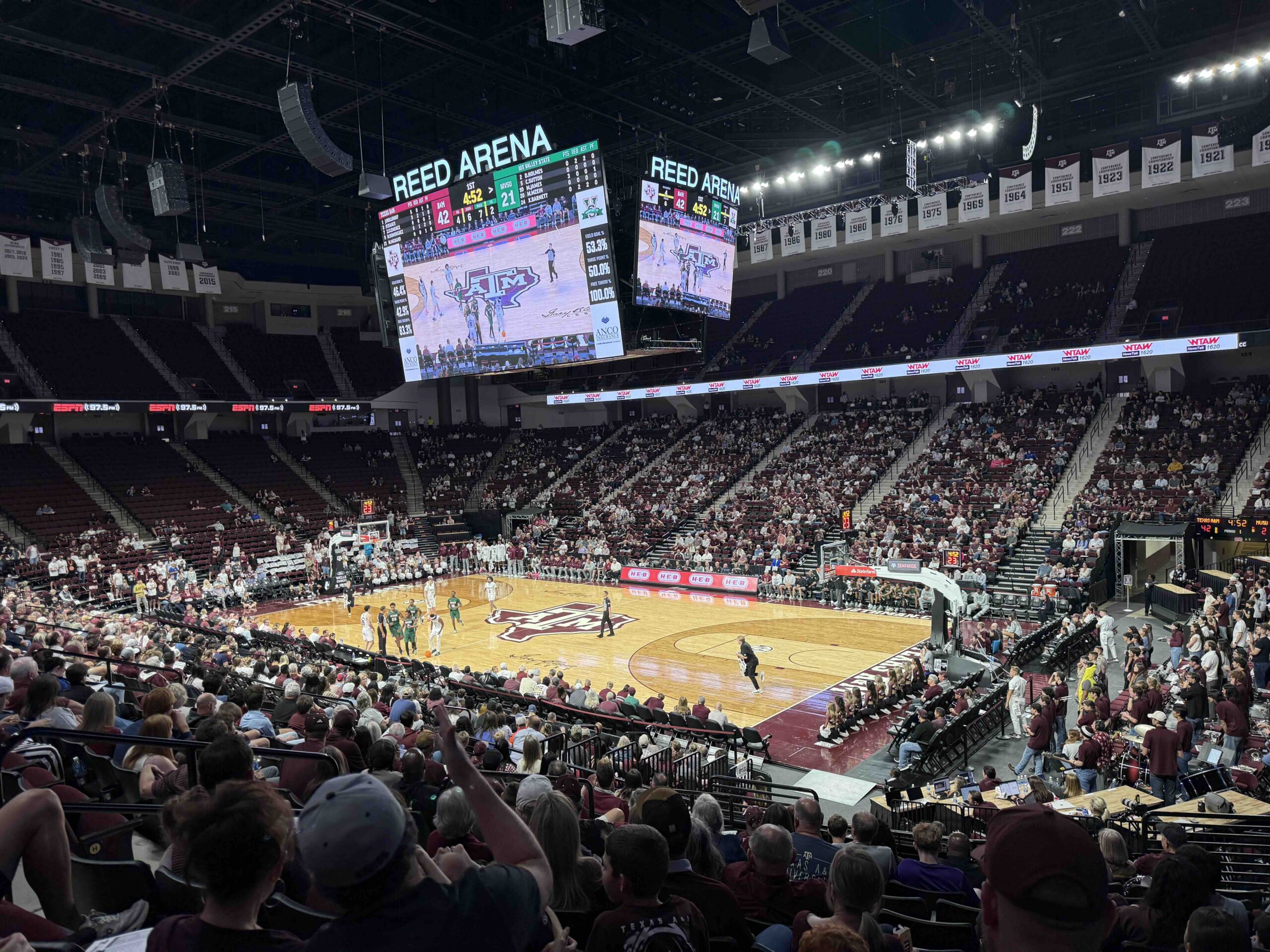 Reed Arena exterior at Texas A&M University